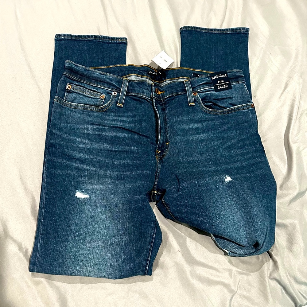 J Crew Mercantile Slim Jeans 34x32